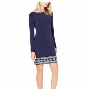 Michael Kors Casablanca Boat Neck Mini Dress